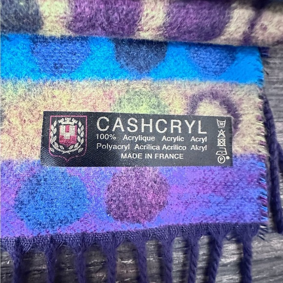 Cashcryl Colorful Polka Dot Scarf - Picture 3 of 4